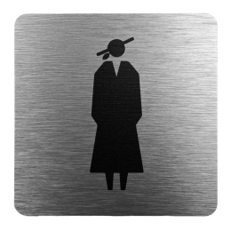 Tabliczka 8x8 cm - WC damski