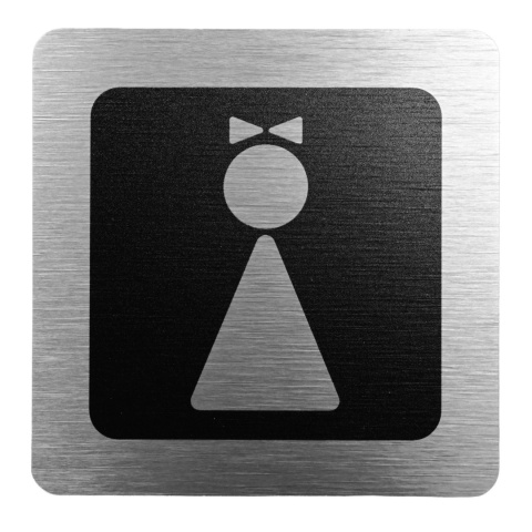 Tabliczka 8x8 cm - WC damski
