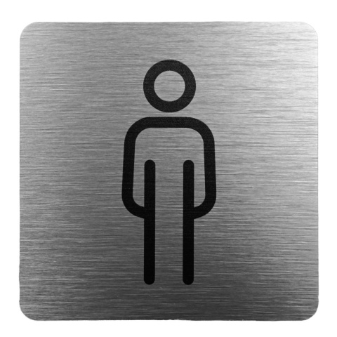 Tabliczka 8x8 cm - WC męski