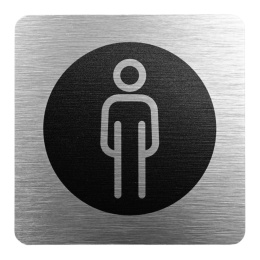 Tabliczka 8x8 cm - WC męski