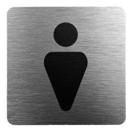 Tabliczka 8x8 cm - WC męski