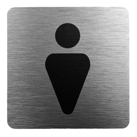 Tabliczka 8x8 cm - WC męski