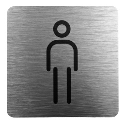 Tabliczka 8x8 cm - WC męski
