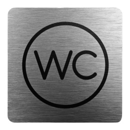 Tabliczka 8x8 cm - WC