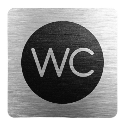 Tabliczka 8x8 cm - WC