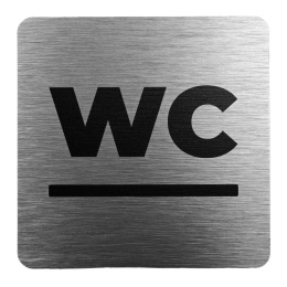 Tabliczka 8x8 cm - WC