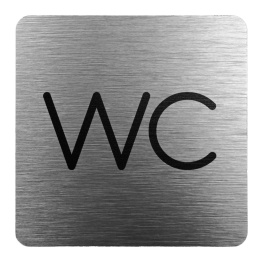 Tabliczka 8x8 cm - WC