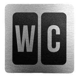 Tabliczka 8x8 cm - WC