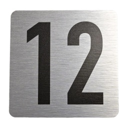 Tabliczka na drzwi 8x8 cm - numer 12