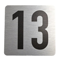 Tabliczka na drzwi 8x8 cm - numer 13