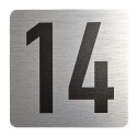 Tabliczka na drzwi 8x8 cm - numer 14