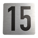 Tabliczka na drzwi 8x8 cm - numer 15