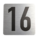 Tabliczka na drzwi 8x8 cm - numer 16