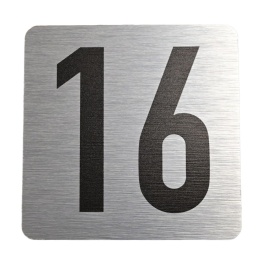 Tabliczka na drzwi 8x8 cm - numer 16