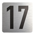 Tabliczka na drzwi 8x8 cm - numer 17