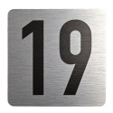Tabliczka na drzwi 8x8 cm - numer 19