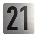 Tabliczka na drzwi 8x8 cm - numer 21