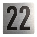 Tabliczka na drzwi 8x8 cm - numer 22
