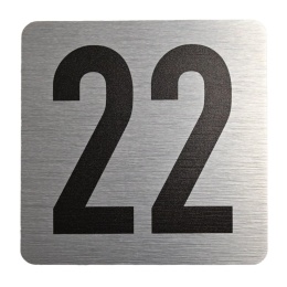 Tabliczka na drzwi 8x8 cm - numer 22