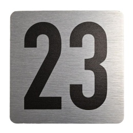 Tabliczka na drzwi 8x8 cm - numer 23