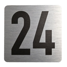 Tabliczka na drzwi 8x8 cm - numer 24