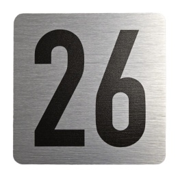 Tabliczka na drzwi 8x8 cm - numer 26