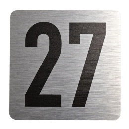 Tabliczka na drzwi 8x8 cm - numer 27