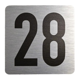 Tabliczka na drzwi 8x8 cm - numer 28