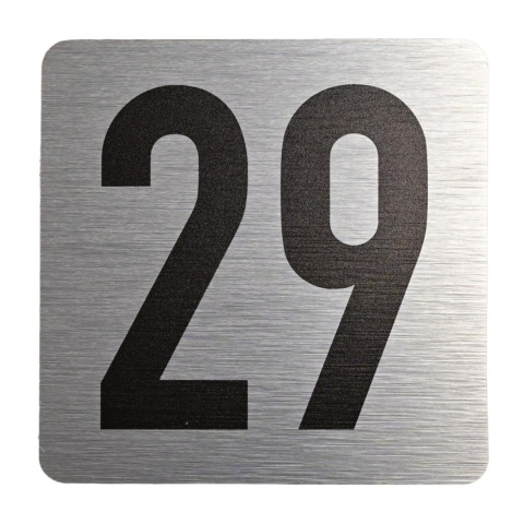 Tabliczka na drzwi 8x8 cm - numer 29