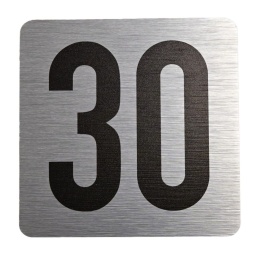Tabliczka na drzwi 8x8 cm - numer 30