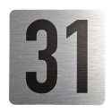 Tabliczka na drzwi 8x8 cm - numer 31