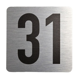 Tabliczka na drzwi 8x8 cm - numer 31