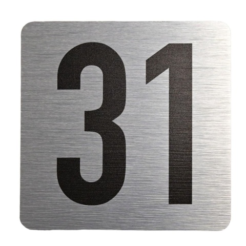 Tabliczka na drzwi 8x8 cm - numer 31