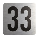 Tabliczka na drzwi 8x8 cm - numer 33