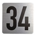 Tabliczka na drzwi 8x8 cm - numer 34