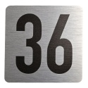 Tabliczka na drzwi 8x8 cm - numer 36