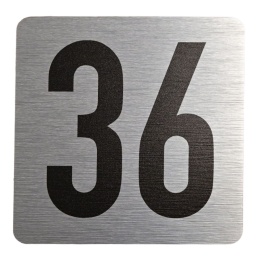 Tabliczka na drzwi 8x8 cm - numer 36