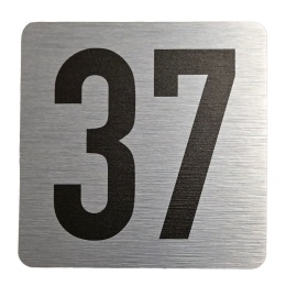 Tabliczka na drzwi 8x8 cm - numer 37