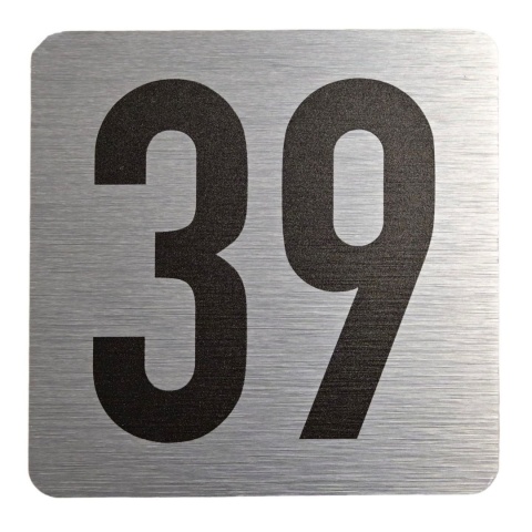 Tabliczka na drzwi 8x8 cm - numer 39