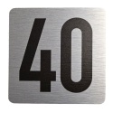Tabliczka na drzwi 8x8 cm - numer 40