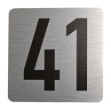 Tabliczka na drzwi 8x8 cm - numer 41