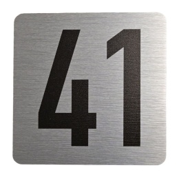 Tabliczka na drzwi 8x8 cm - numer 41