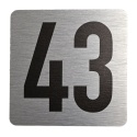 Tabliczka na drzwi 8x8 cm - numer 43