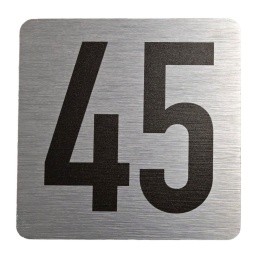 Tabliczka na drzwi 8x8 cm - numer 45