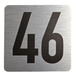 Tabliczka na drzwi 8x8 cm - numer 46