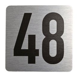 Tabliczka na drzwi 8x8 cm - numer 48
