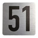 Tabliczka na drzwi 8x8 cm - numer 51