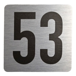 Tabliczka na drzwi 8x8 cm - numer 53