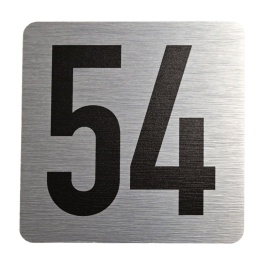 Tabliczka na drzwi 8x8 cm - numer 54
