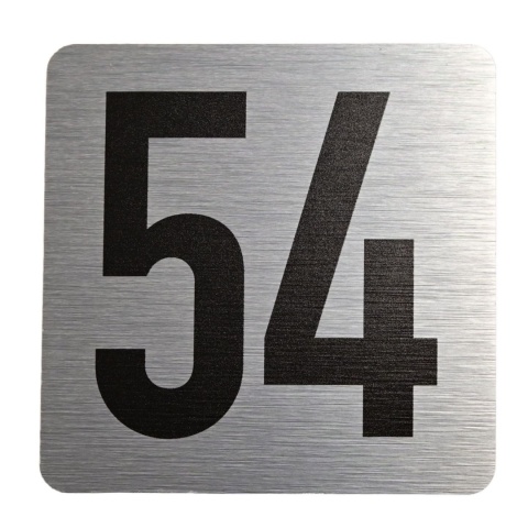 Tabliczka na drzwi 8x8 cm - numer 54